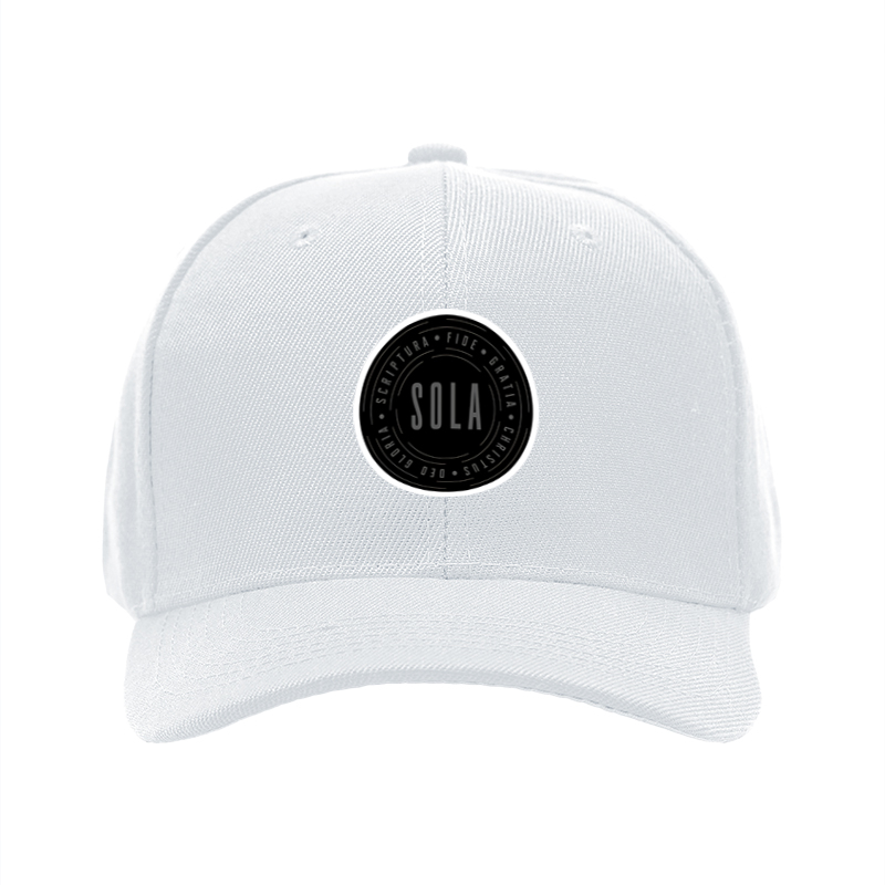 1pc New Baseball Cap with Sola Scripture Fide Gratia Christus Deo Gloriam Print Unisex Adjustable Hat for Outdoor Activities and Casual Wear Adults Fashion Accessory