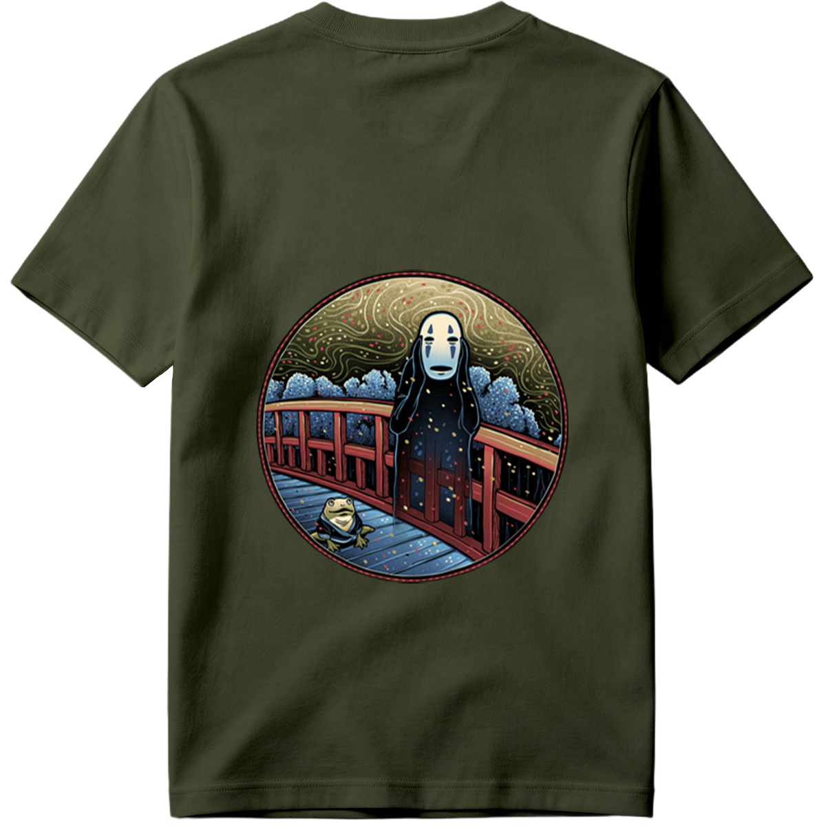 Spirited Away: No-Face and Frog on Bridge - Tee