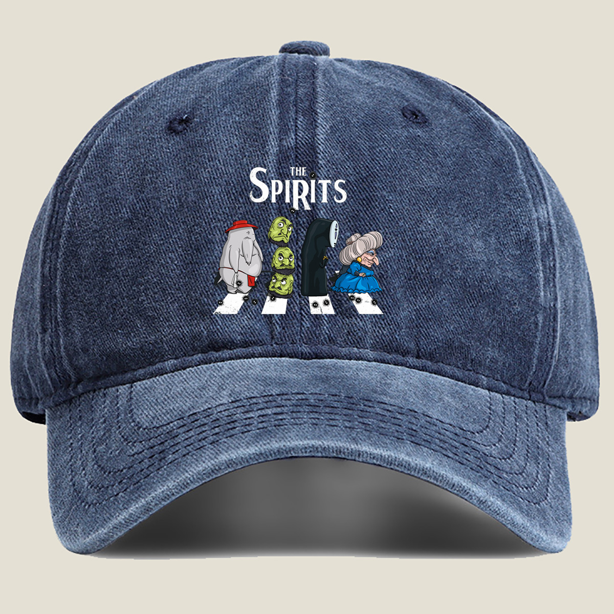 The Spirits: Elephant, Goblins, Phantom, and Witch - Washed Denim - Baseball Cap
