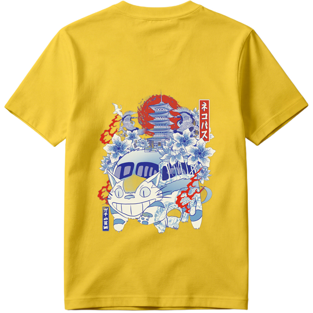 Neko Pass: Catbus and Cherry Blossoms - Tee