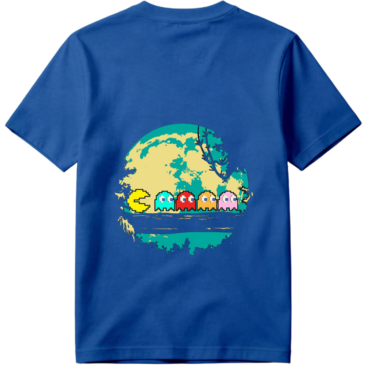 Pac-Man and Ghosts Under the Moon - Tee