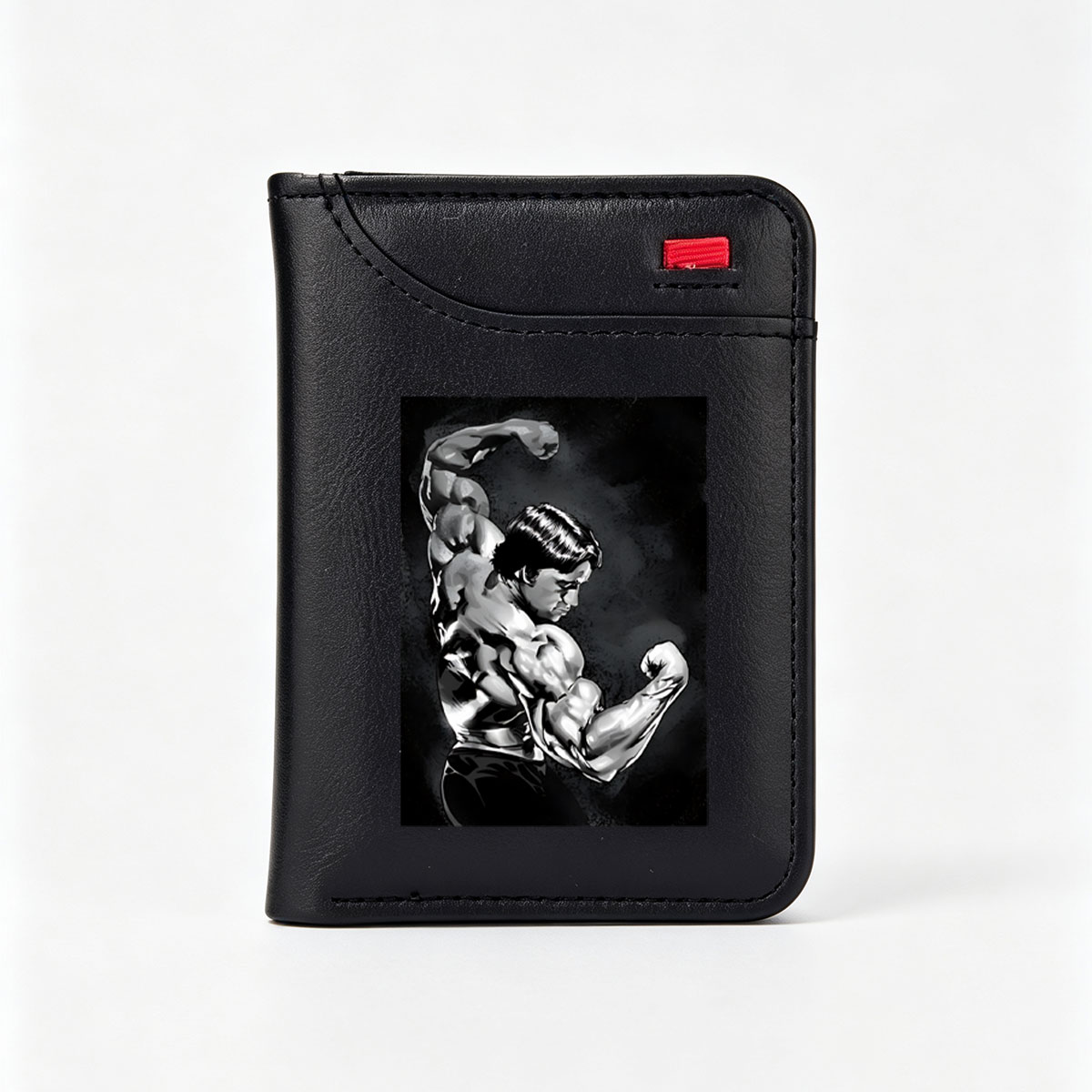 Arnold Schwarzenegger Bodybuilding Pose - Vertical Style Wallet