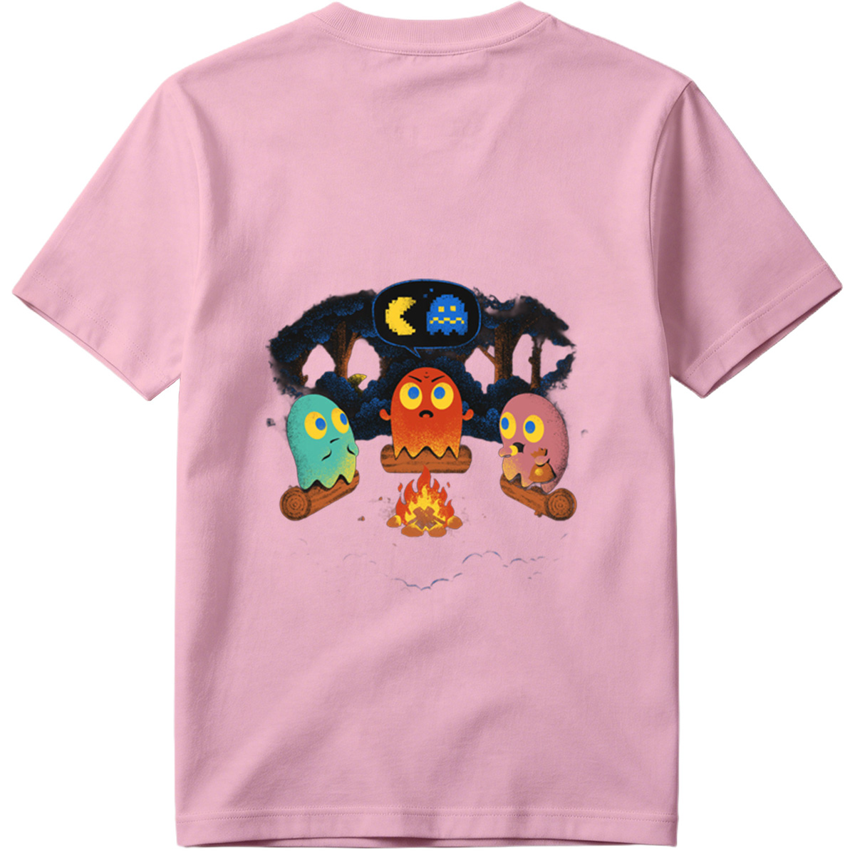 Pac-Man Ghosts Campfire Story - Tee