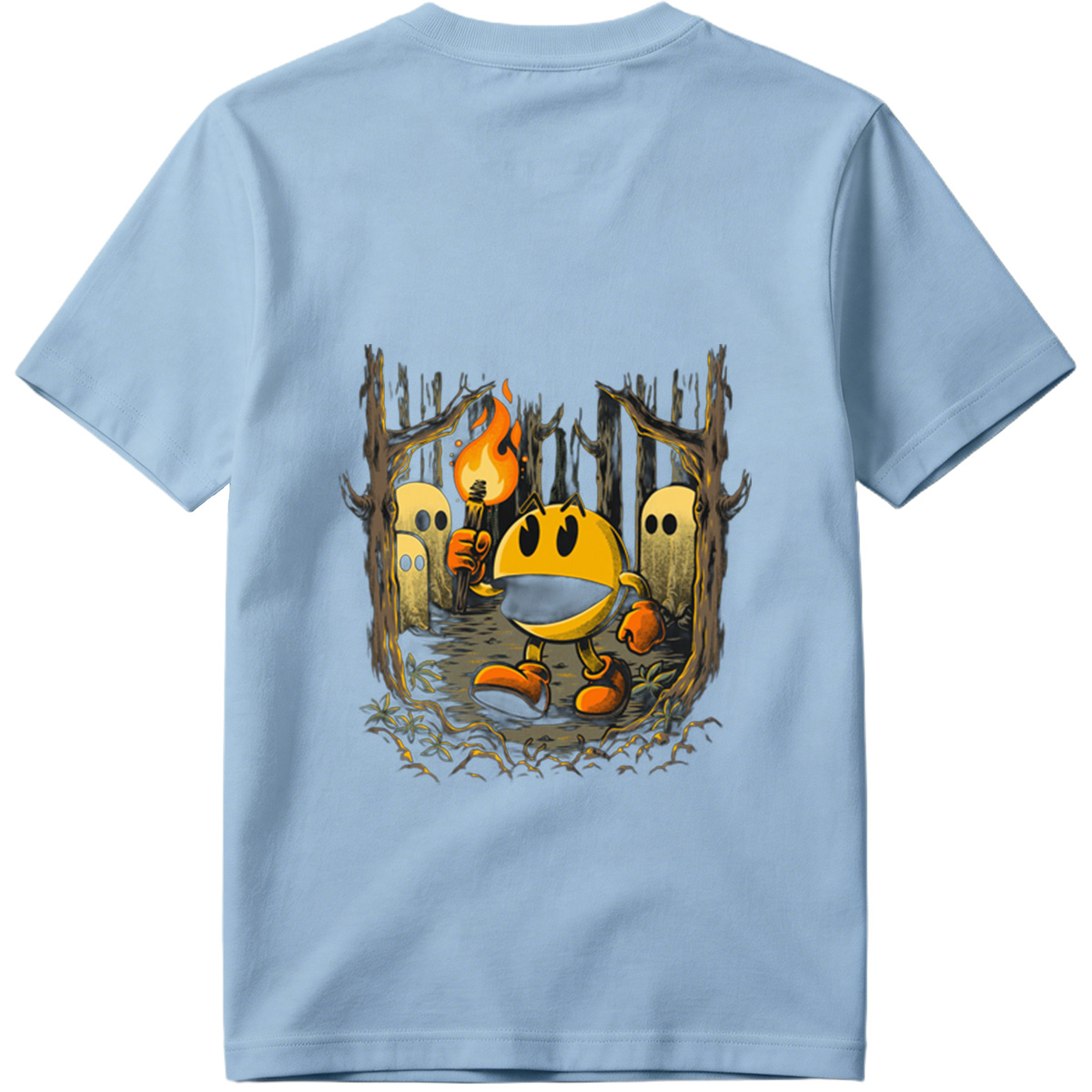 Pac-Man in the Haunted Forest - Tee