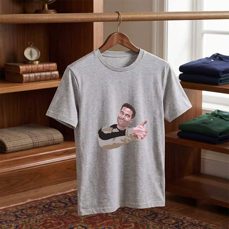 Ryan Reynolds pointing with a smile - Tee