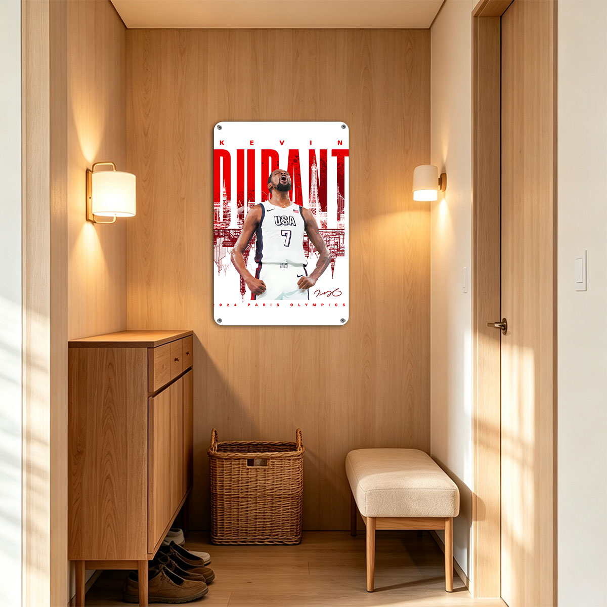 Kevin Durant USA Basketball 2024 Paris Olympics - painting