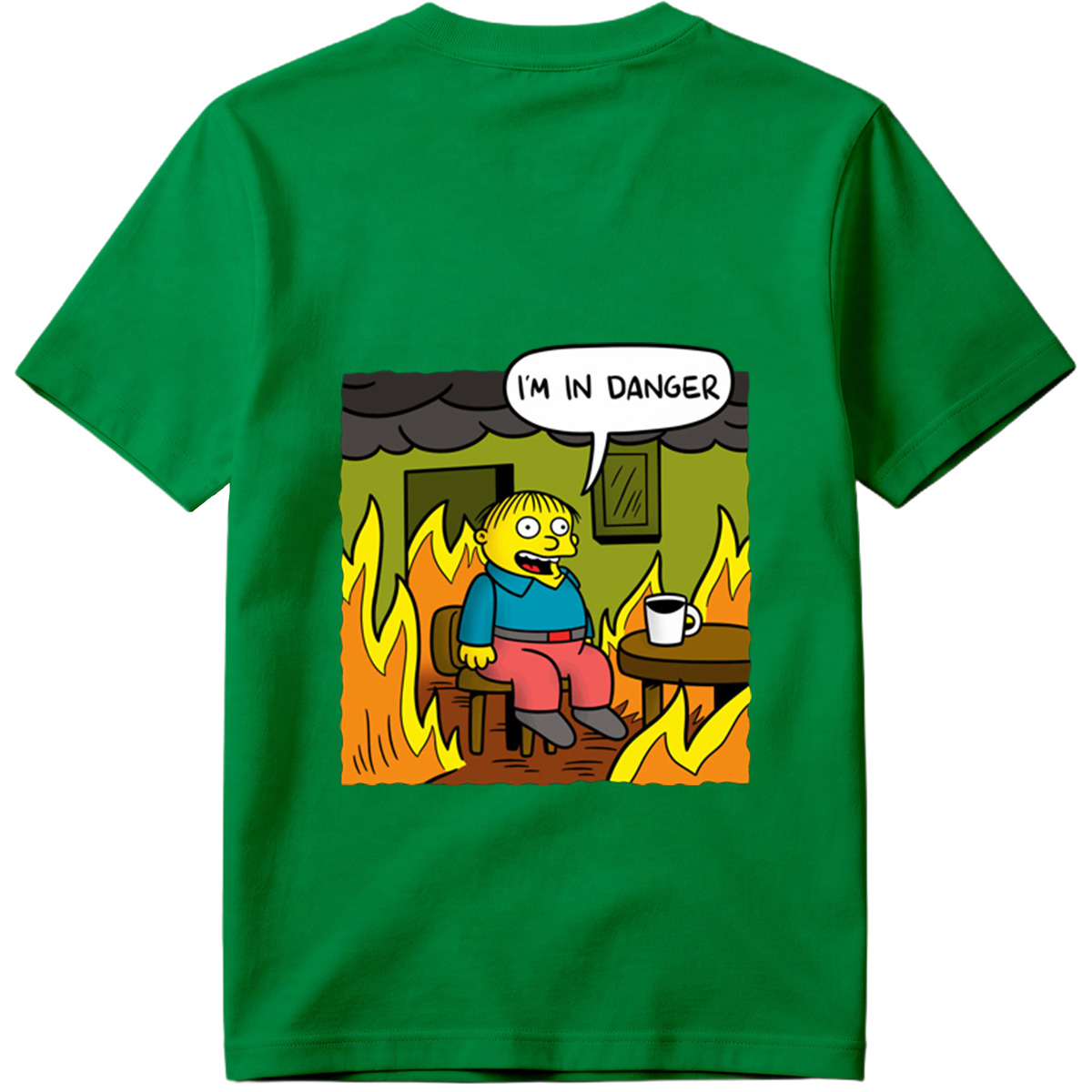 Simpsons Character in Burning Room - Tee