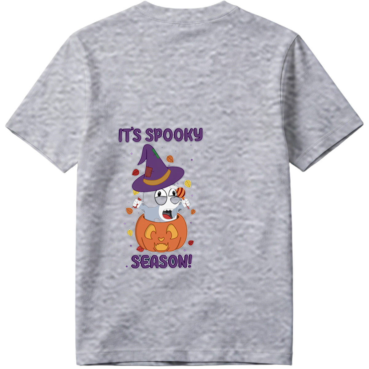 It's Spooky Season! - Dog in Witch Hat and Pumpkin - Tee