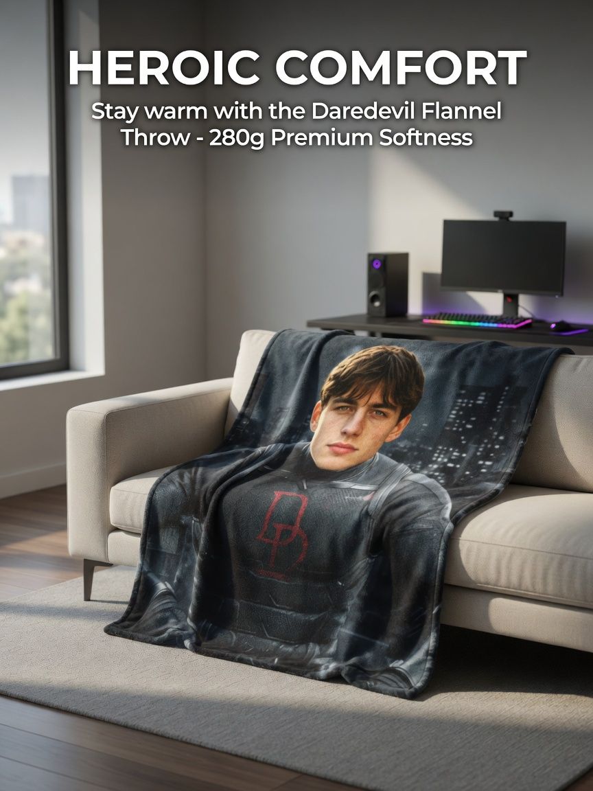 Custom Photo Face Flannel Blanket Personalized Superhero Velvet Plush Throw for Bed Couch Ideal Warm Personalized Gift