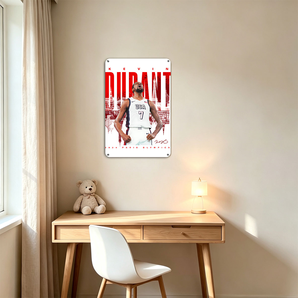 Kevin Durant USA Basketball 2024 Paris Olympics - painting