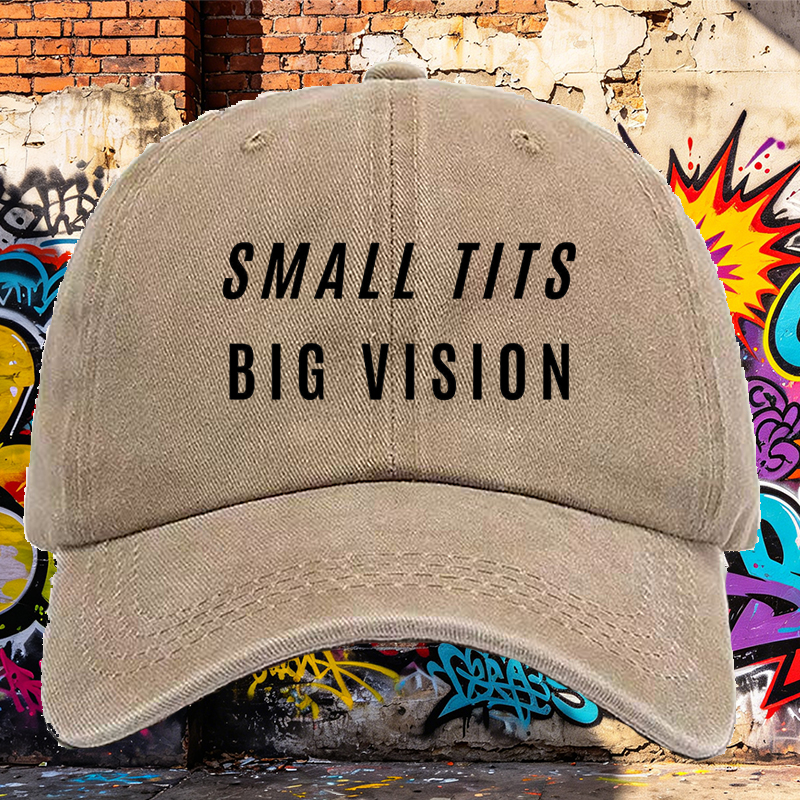 Men's Printed Washed Cap with Small Kids Big Vision Graphic - Casual Round Brim Summer Lightweight Hat for Outdoor Activities, Travel, and Everyday Wear - Ideal for Adults Seeking Comfortable Streetwear Style