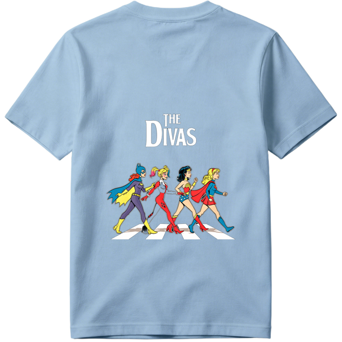 The Divas: Batgirl, Harley Quinn, Wonder Woman, Supergirl - Tee