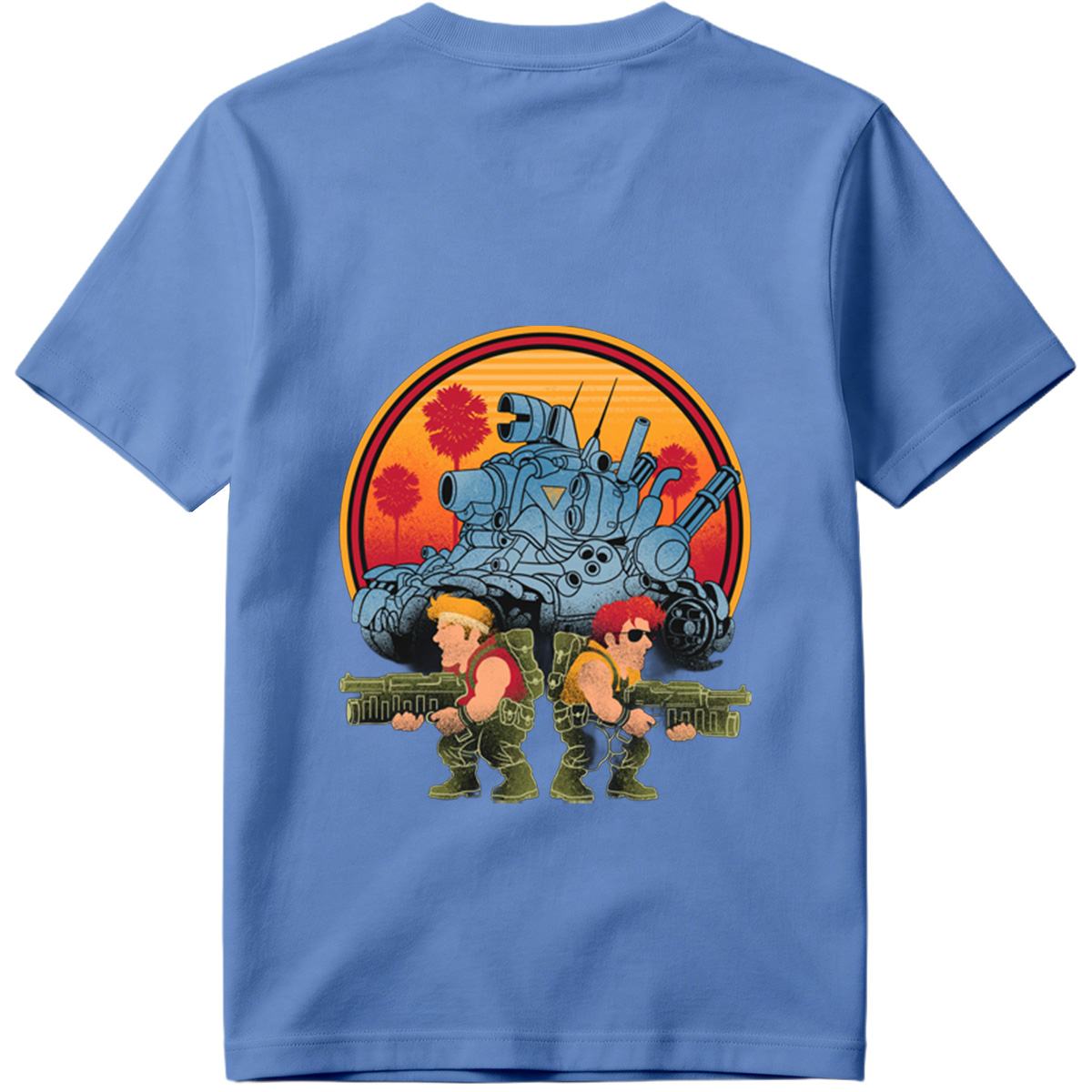 Double Dragon: Billy and Jimmy with Tank in Sunset - Tee