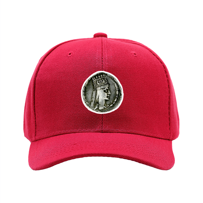 1pc New Baseball Cap with Ancient Coin Queen Pattern Print Unisex Adjustable Hat for Outdoor Activities and Casual Wear Suitable for Adults and Teens