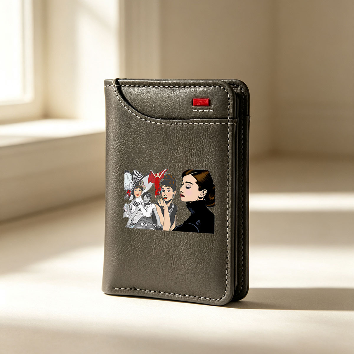 Audrey Hepburn, Grace Kelly, and Marilyn Monroe in Iconic Fashion Moments - Vertical Style Wallet