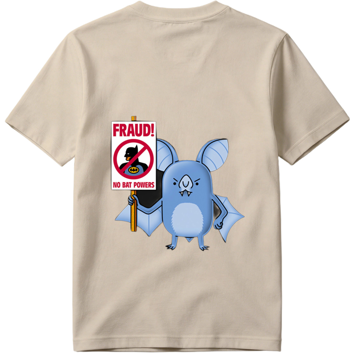 Batman and Bat Creature Protest Fraud - Tee