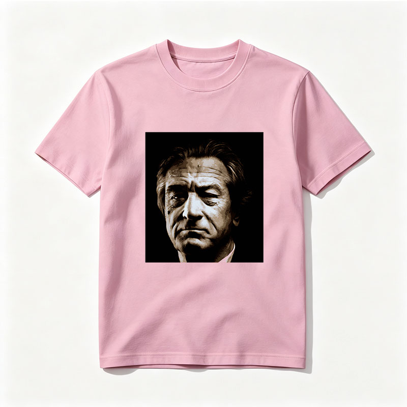 Robert De Niro in a dramatic close-up portrait - Tee