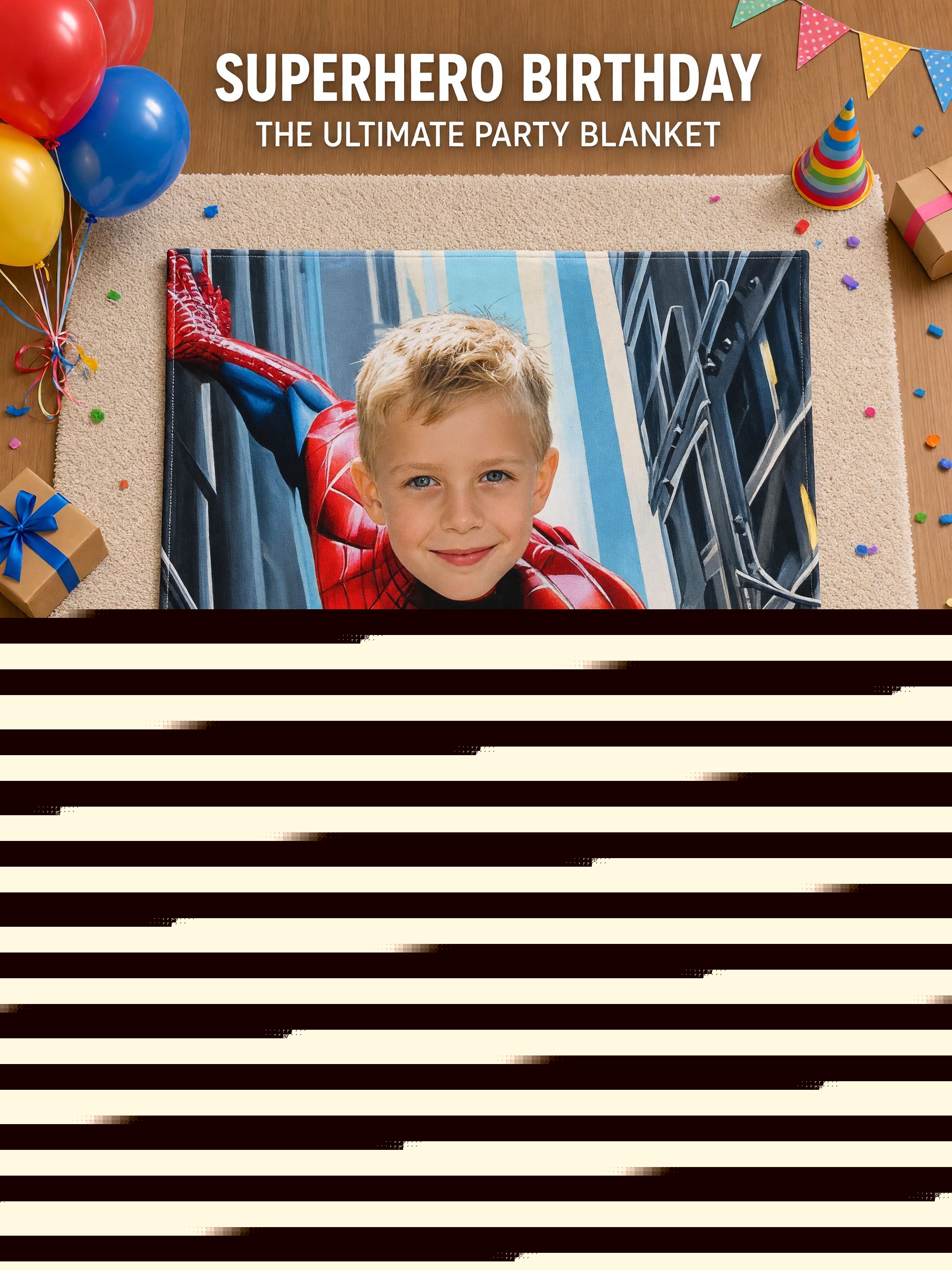 Custom Face Photo Blanket Personalized Superhero Flannel Throw Cozy Hypoallergenic Fleece Bed Couch Blanket Gift