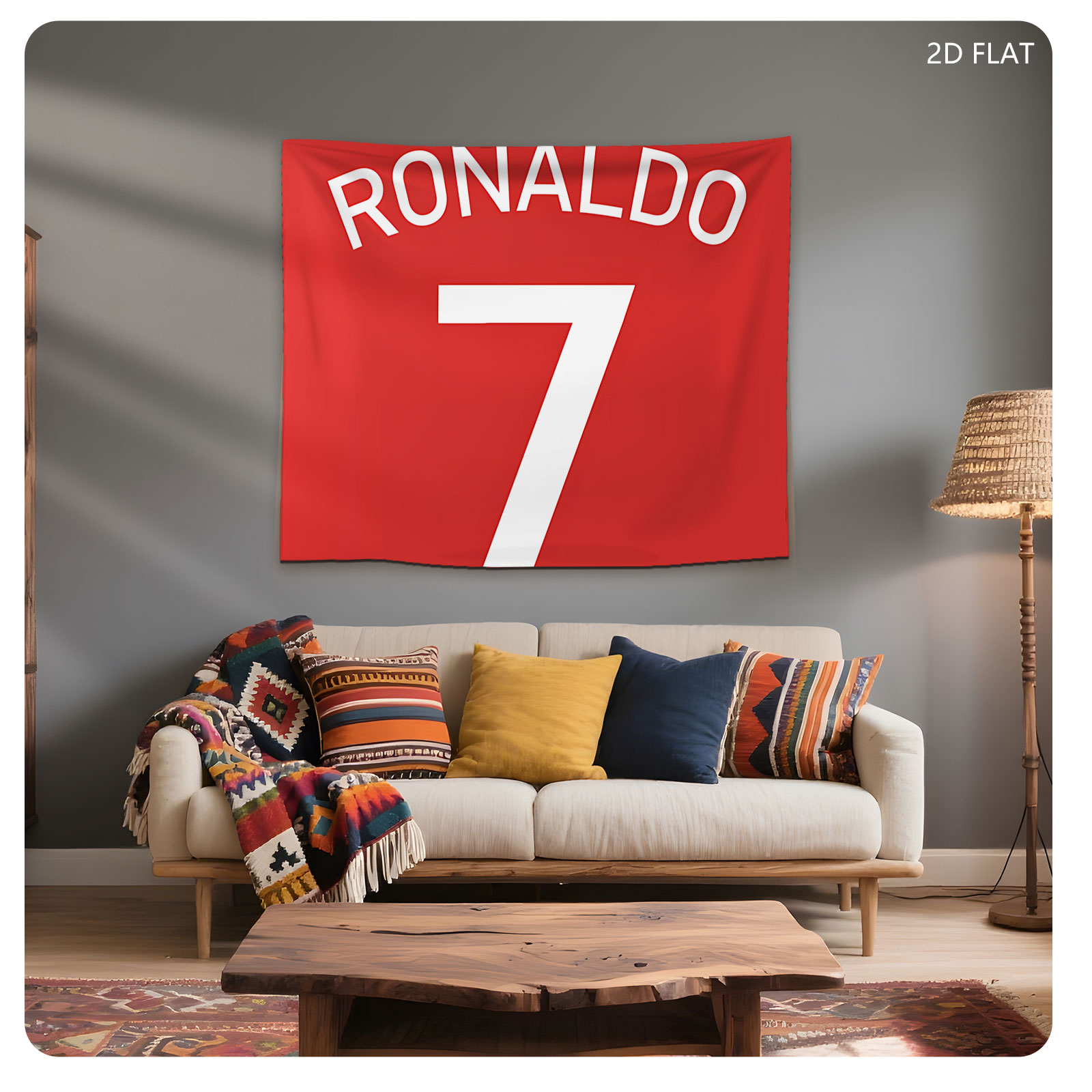 Ronaldo 7 - Football Legend Jersey Number - Tapestry