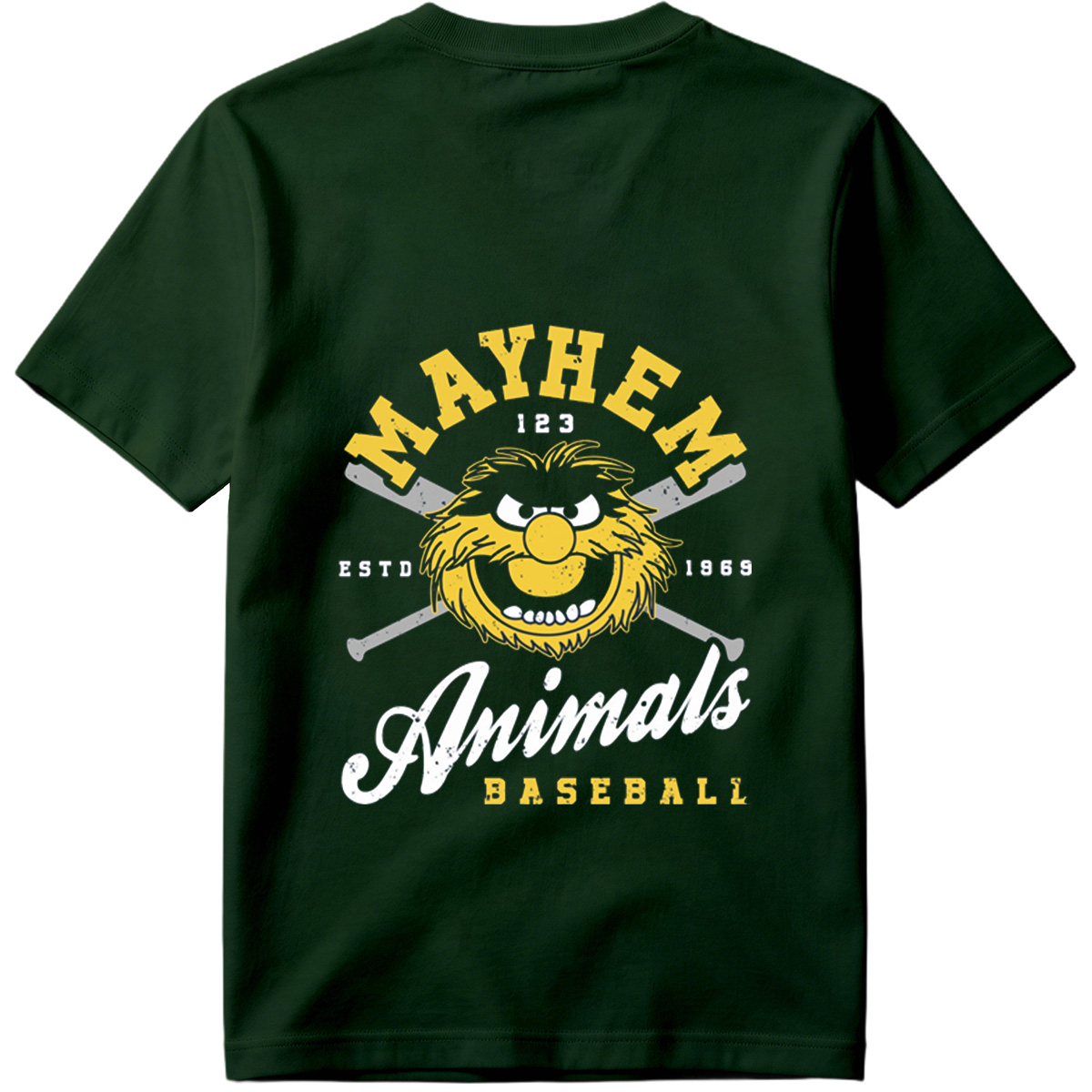 Muppets Animal Mayhem Baseball Logo - Tee