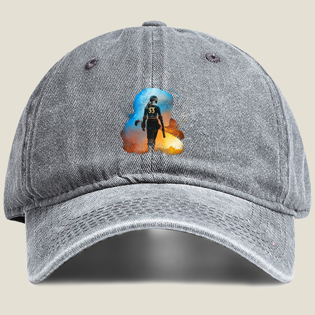 Fallout 4: Vault 111 Survivor - Washed Denim - Baseball Cap