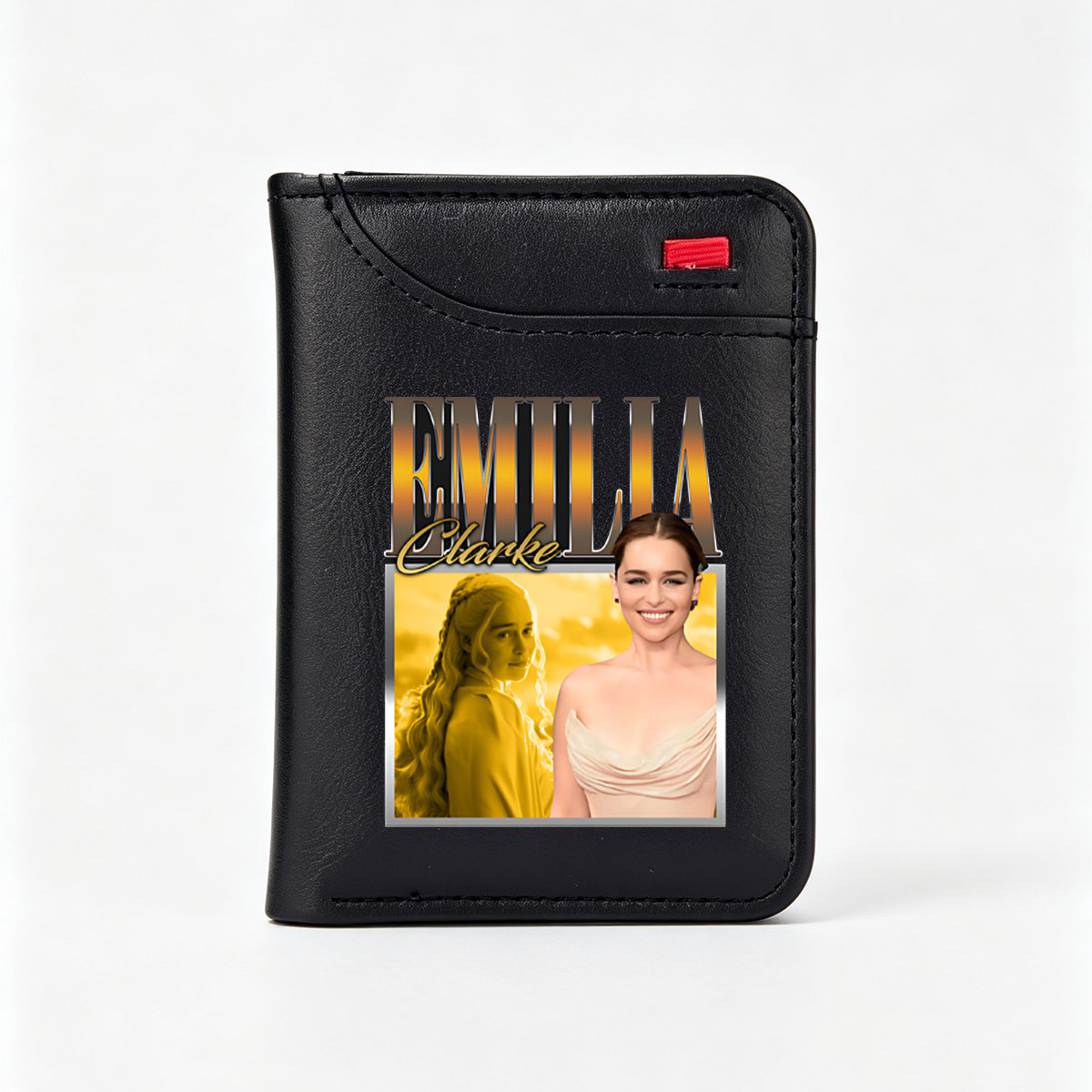 Emilia Clarke as Daenerys Targaryen and Herself - Vertical Style Wallet