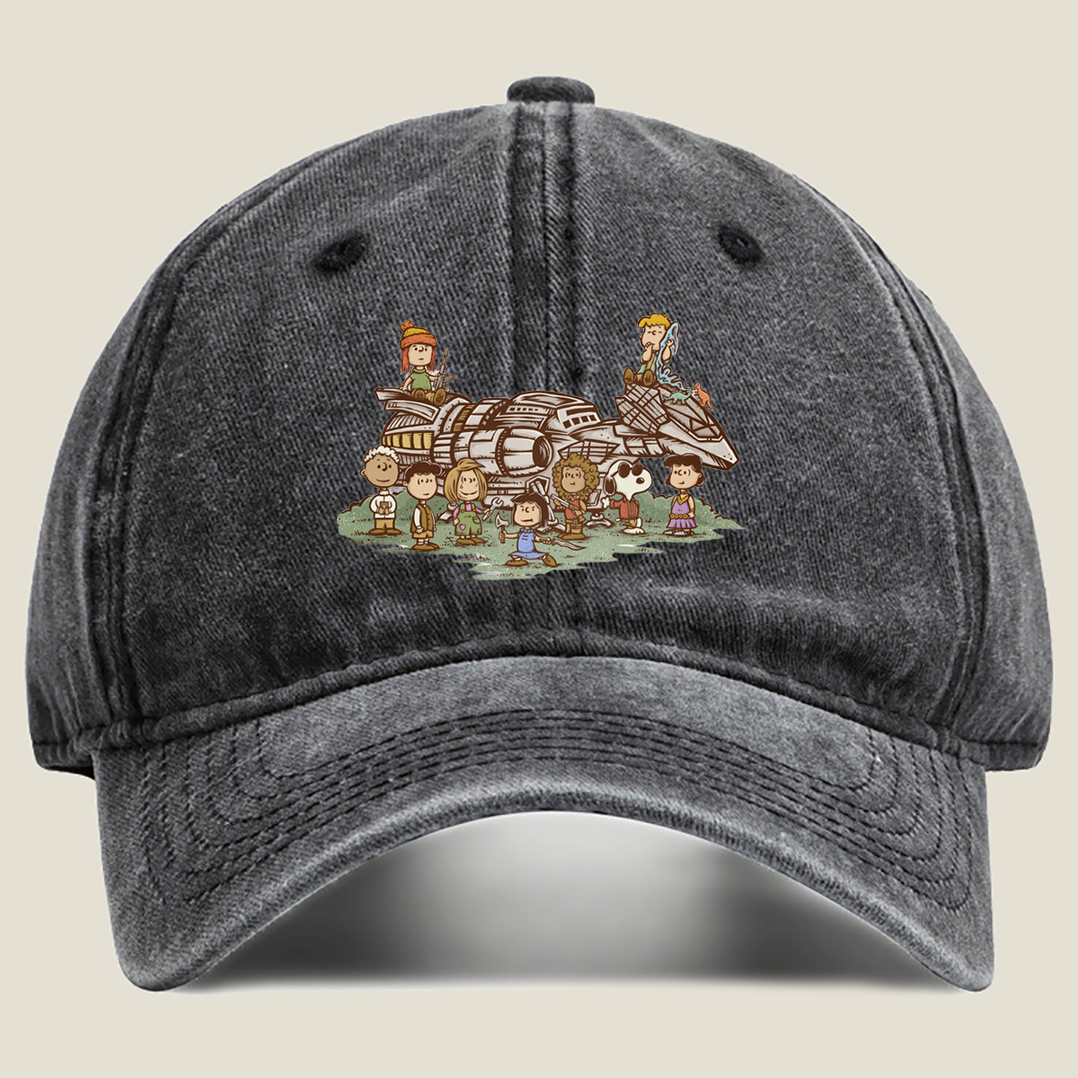 Peanuts Characters Meet Star Wars: A Galactic Adventure - Washed Denim - Baseball Cap