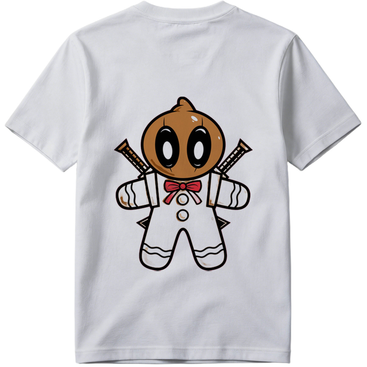 Gingerbread Ninja with Crossed Swords - Tee
