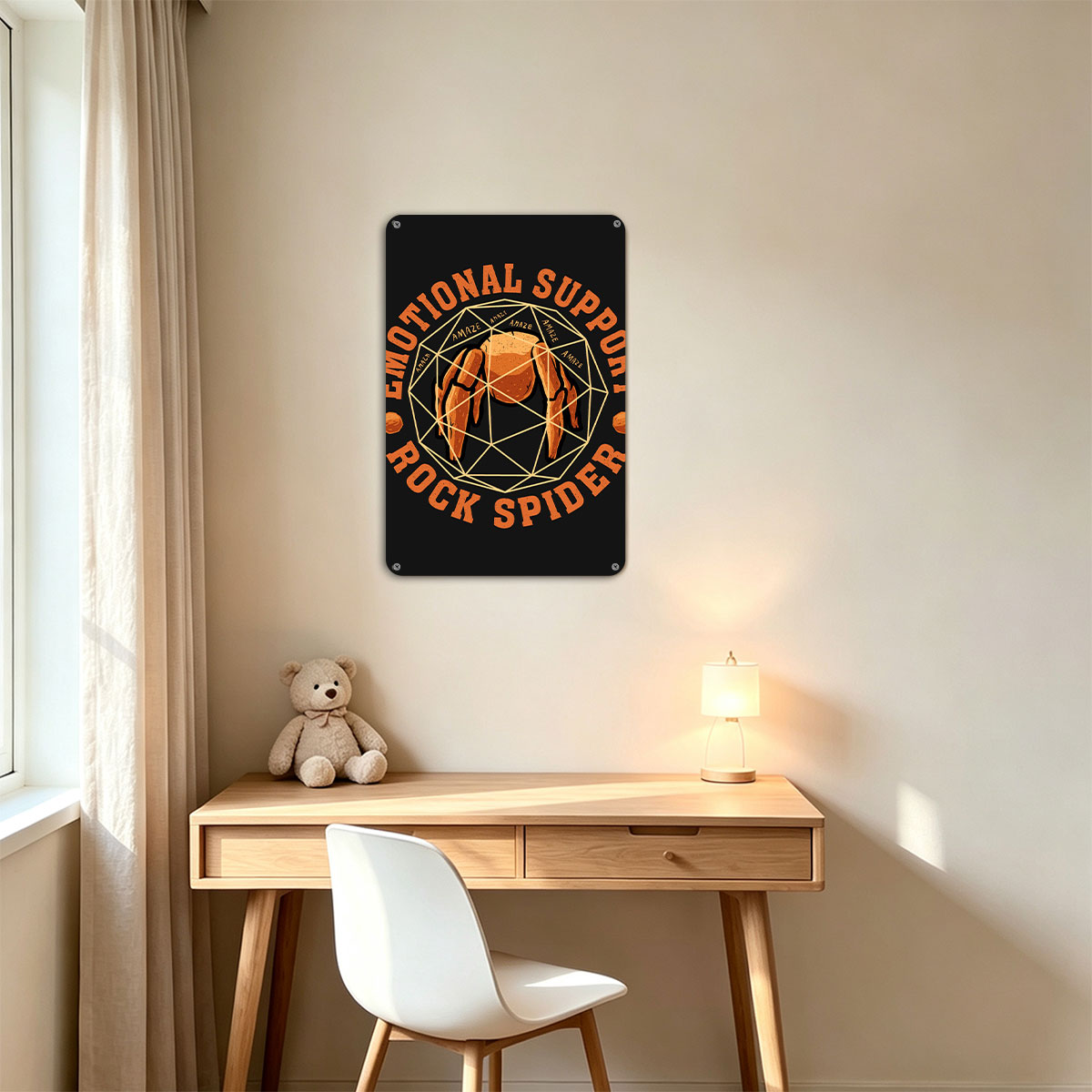 Emotional Support Rock Spider: Amaizing Arachnid Adventure - painting