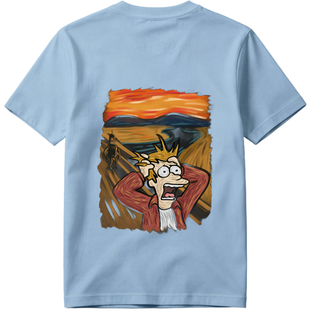 Futurama: Fry and Bender in the Desert Sunset - Tee