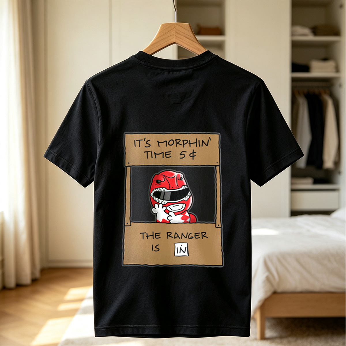Red Ranger Morphin Time Booth - Tee