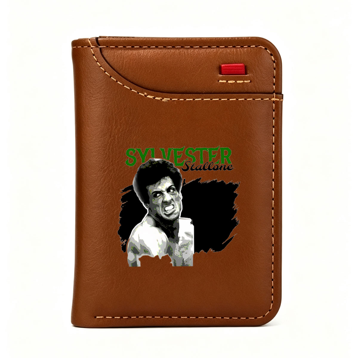 Sylvester Stallone: Rocky Balboa, Iconic Actor and Martial Artist - Vertical Style Wallet