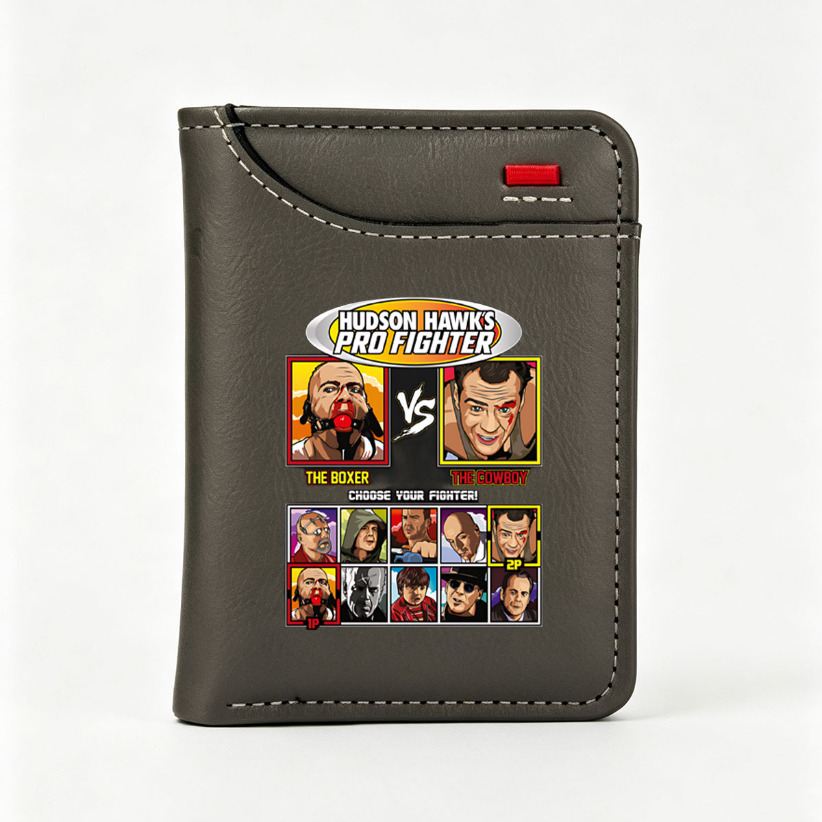 Hudson Hawks Pro Fighter: The Boxer vs The Cowboy - Choose Your Fighter! - Vertical Style Wallet