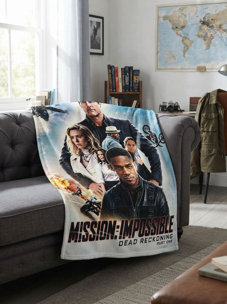 Custom Photo Blanket Personalized Action Movie Portrait Flannel Fleece Throw Soft Warm Anti Pilling Bed Sofa Cover