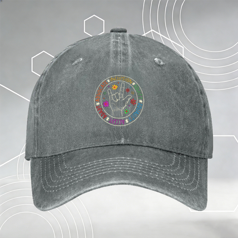 New Baseball Cap with Blue Ribbon and 