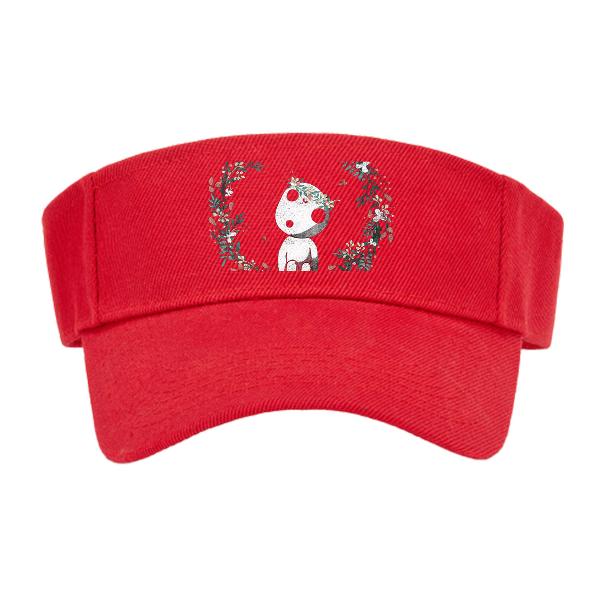 Cute Panda with Floral Crown in Wreath -  Visor cap
