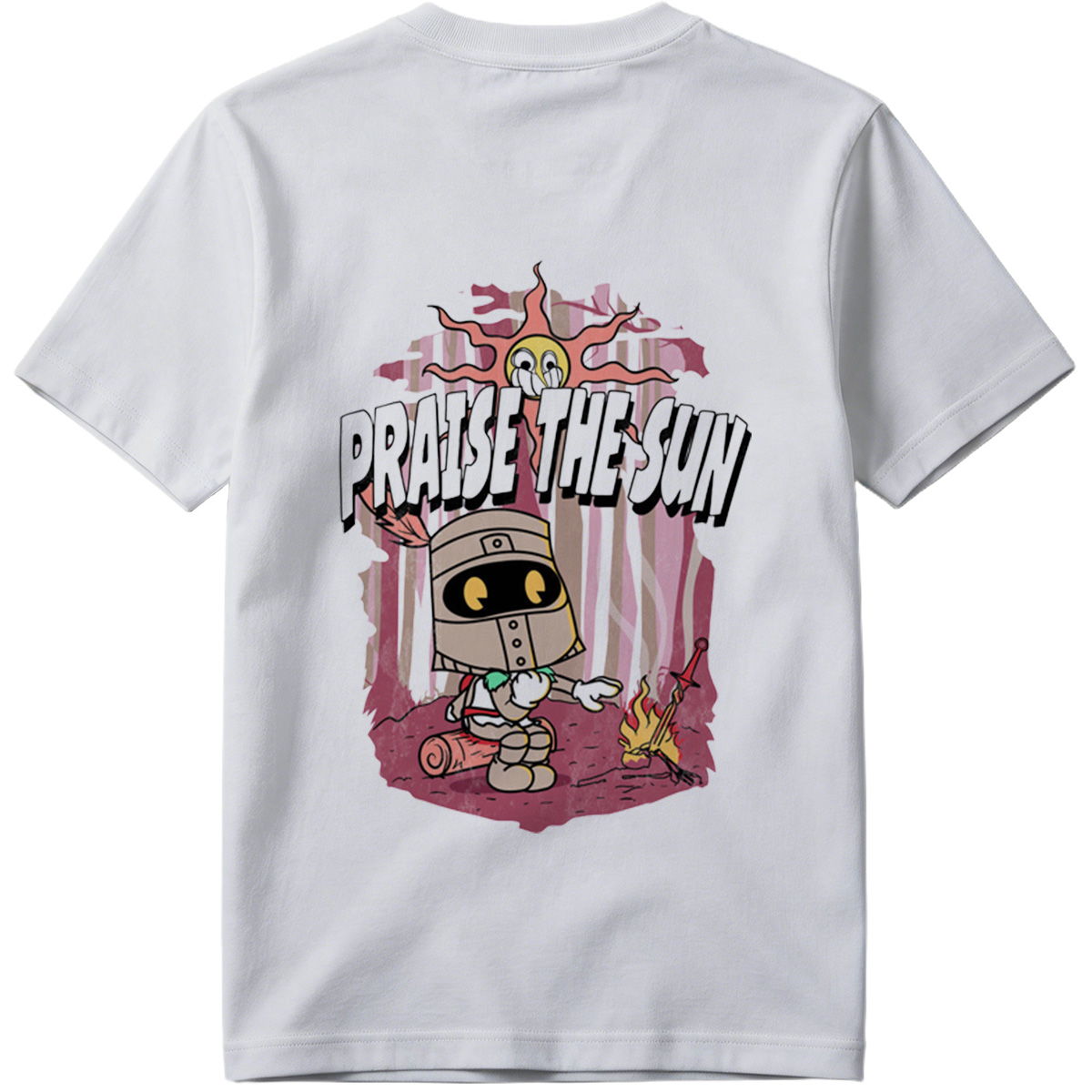 Praise the Sun - Knight and Sun Character Art - Tee