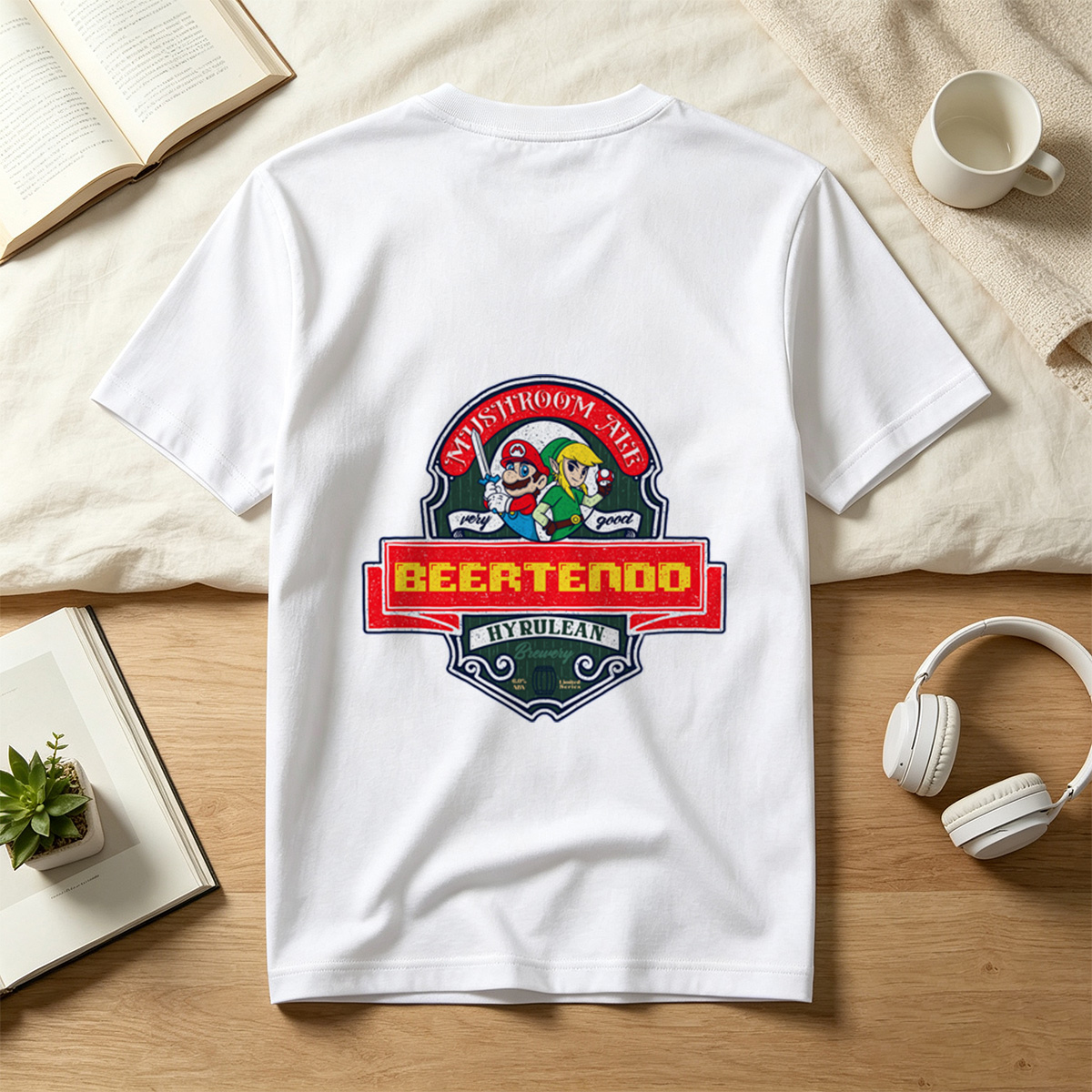 Beertendo: Mario & Link Mushroom Ale - Tee