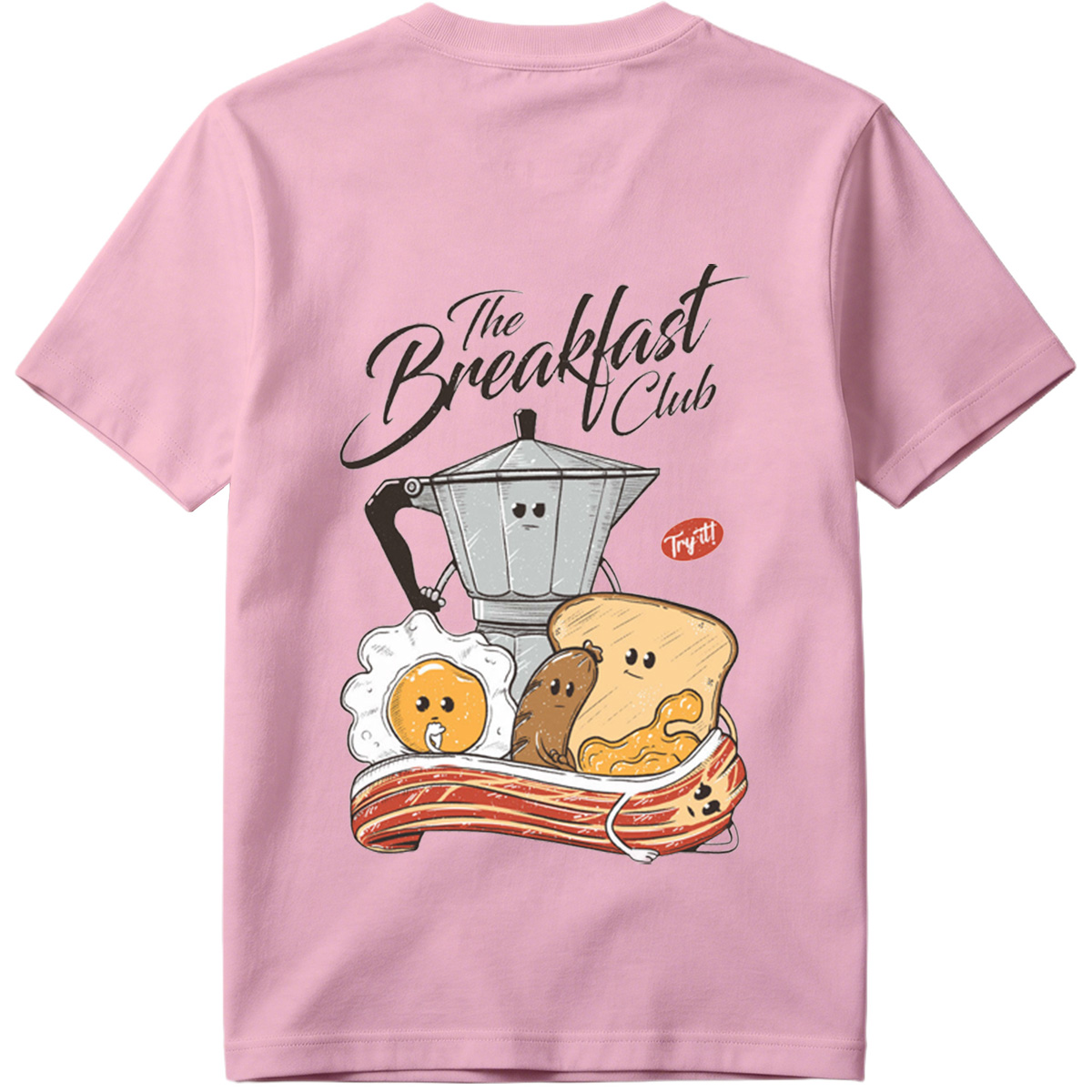 The Breakfast Club: Coffee Pot, Egg, Sausage, Toast, and Bacon - Tee