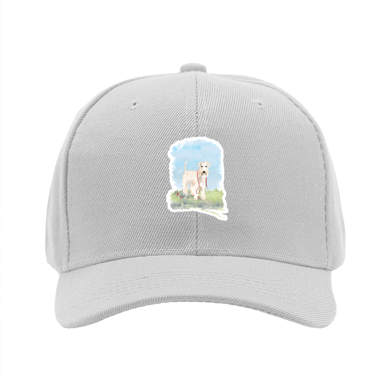 1pc New Baseball Cap with Adorable Dog Print and Red Leash Design, Unisex Adjustable Hat for Outdoor Activities, Perfect for Pet Lovers and Casual Wear