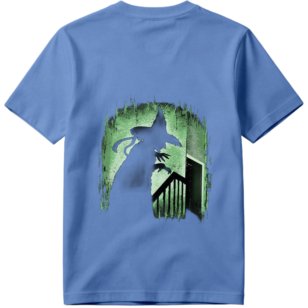 Witch Silhouette in Green Glow - Tee