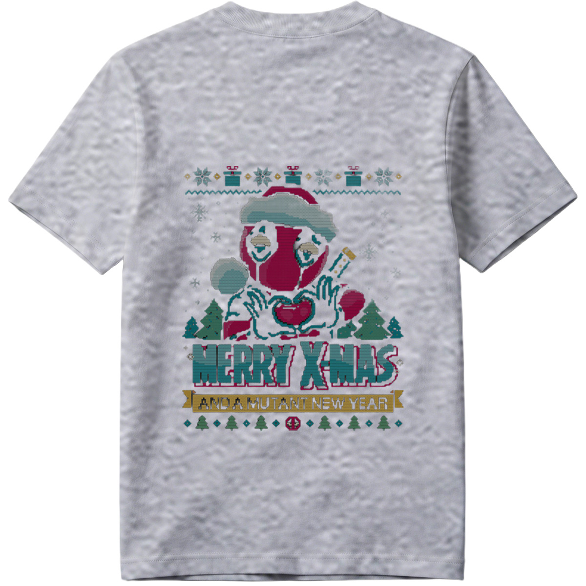 Deadpool Christmas Sweater: Merry X-Mas and a Mutant New Year - Tee