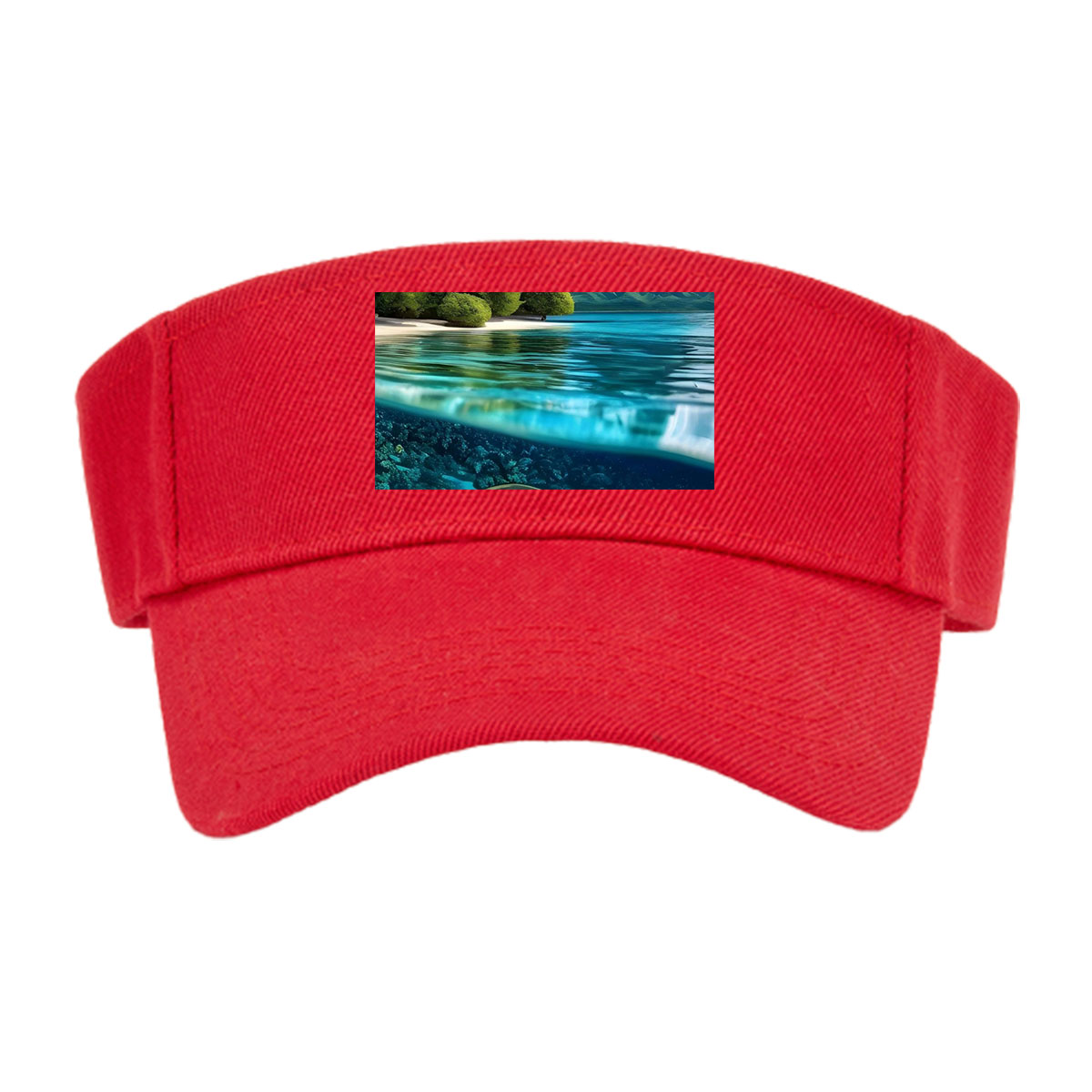 Tropical Paradise with Clear Waters and Coral Reef -  Visor cap