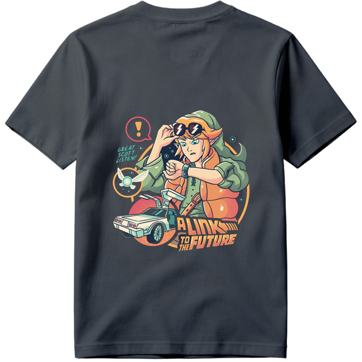 A Link to the Future: Zelda Meets Back to the Future - Tee
