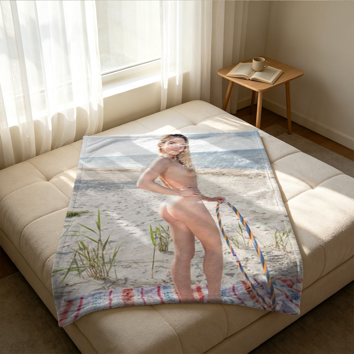 Barbara Palvin nude on bed - Blanket