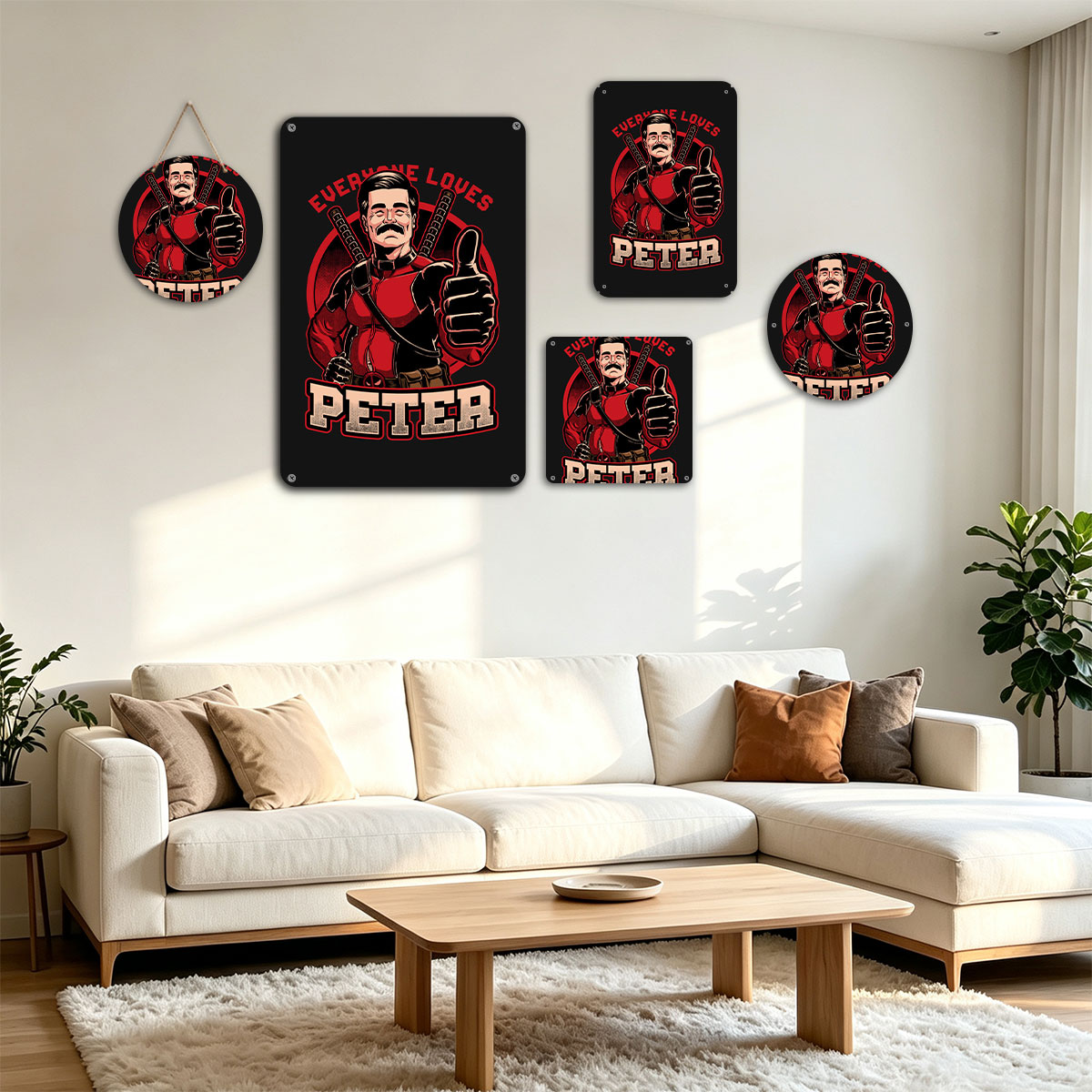 Everyone Loves Peter - Deadpool Parody Character - painting