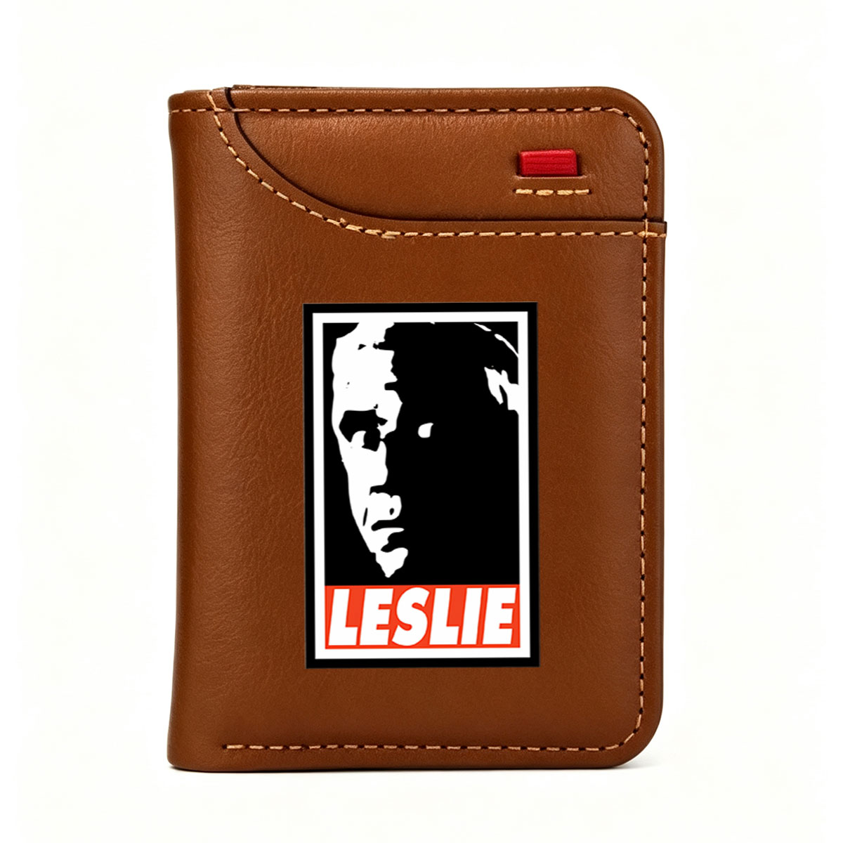 Leslie Knope: Parks and Recreation Character Portrait - Vertical Style Wallet