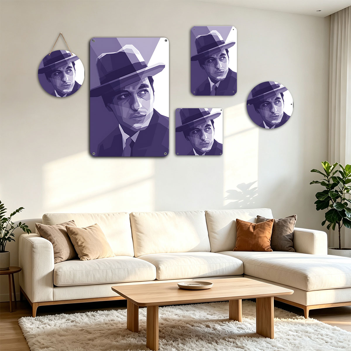 Al Pacino as Don Corleone in The Godfather - painting