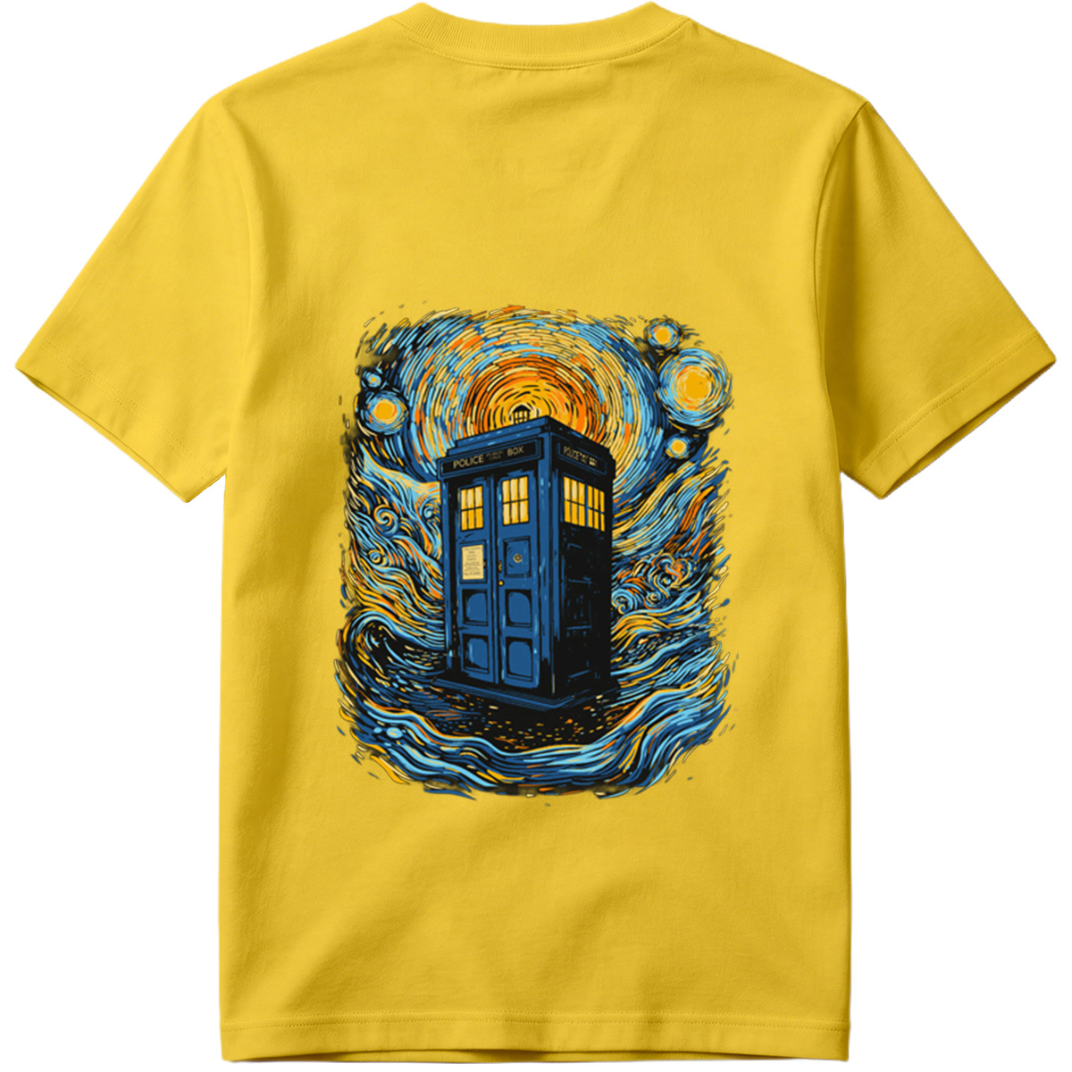TARDIS in Starry Night - Tee