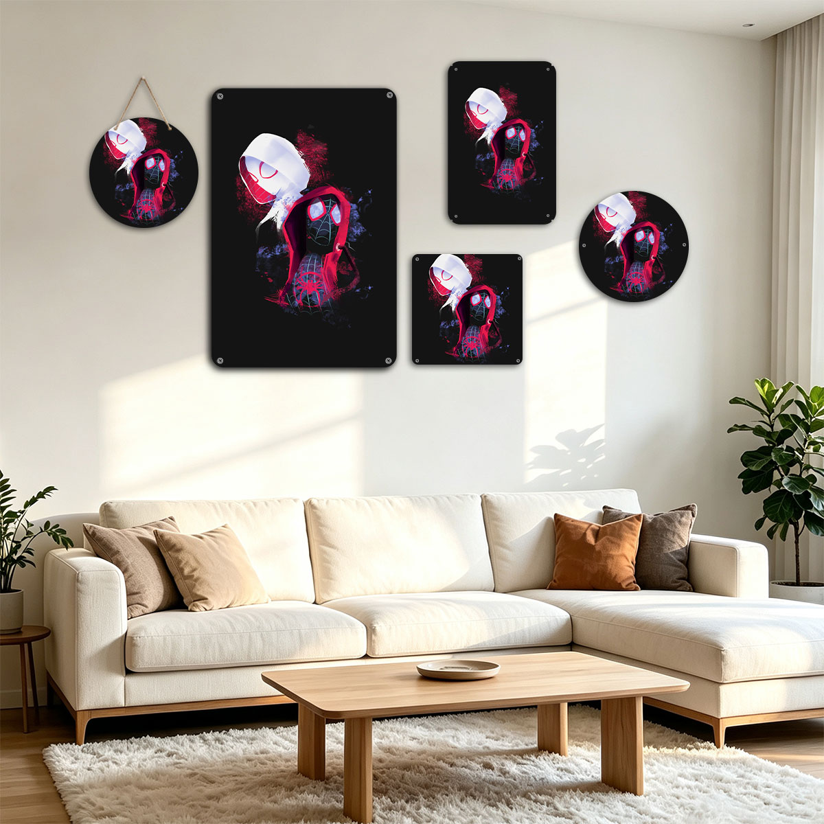 Spider-Man: Into the Spider-Verse - Miles Morales and Gwen Stacy - painting